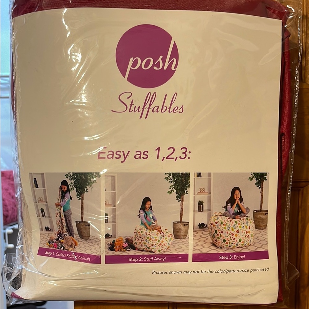 Posh Red Stuffables Bean Bag Cover
